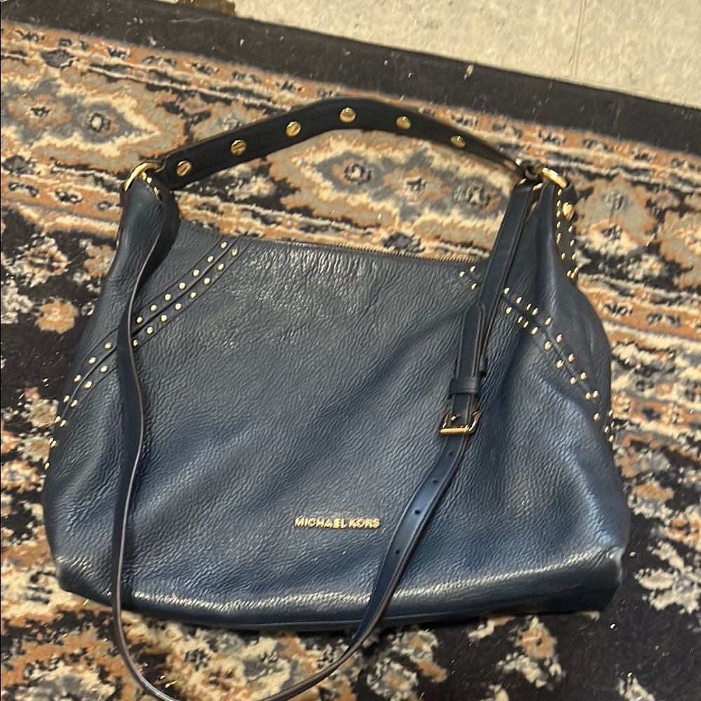 Michael Kors Navy Blue Studded Women's Bag